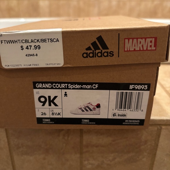 Boys Adidas Marvel Spiderman shoes Size 9 - Picture 6 of 6